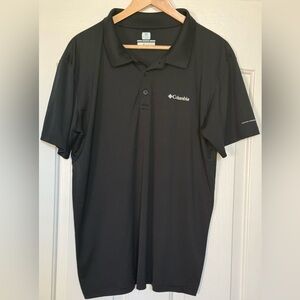 Columbia Omni-Freeze Zero Polo Shirt Black Men’s XL Cooling Tech
